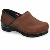 Sanita PROFESSIONAL Textured Oil Men's Closed Back Clog in Antique Brown, Size 12.5-13, PR 450206M-078-47